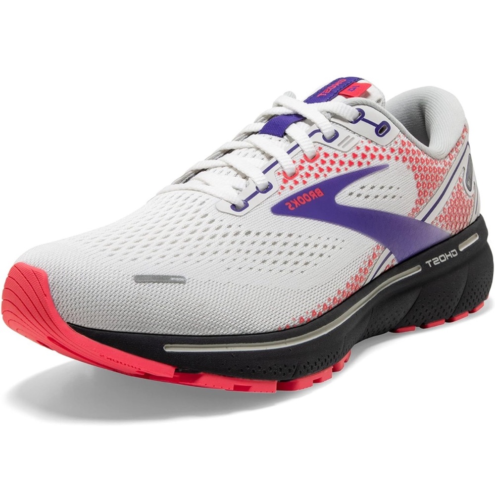 BROOKS GHOST 14 RUNNING SHOE - WHITE SIZE 9 SNEAKER